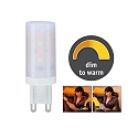 Paulmann plug-in socket lamp STS DTW LED Dim-To-Warm G9 4W 270lm 2000 - 3000K CRI >80 dimmable