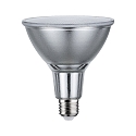 LED Reflektorlampe PAR38, 230V, E27, 13.8W 3000K 1000lm, mit Glas-Streuscheibe, dimmbar, Silber