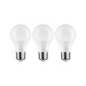 Paulmann LED lamp pear STANDARD OPAL A60 set of 3, switchable E27 8W 806lm 2700K CRI >80 