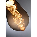Paulmann LED Lampe ST64 INNER GLOW HELIX E27, 3,5W, 1800K, 180lm, gold