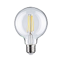 Paulmann LED Filament Globelampe G95, E27, 7,5W, 2700K, 806lm dimbar, klar
