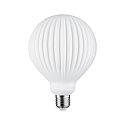 filament lamp globe GLOBE G125 WHITE LAMPION V2 ribbed, recessed G125 matt E27 4,3W 400lm 3000K CRI >80 dimmable