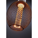 Paulmann LED Deko-Filament METALLIC GLOW GLOBE SPIRAL, E27, 4.2W 1800K 200lm, Metallkorb, schaltbar, schwarz