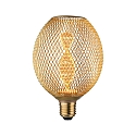 LED filament lamp METALLIC GLOW GLOBE HELIX switchable E27 3,5W 130lm 1800K CRI >80 