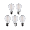 Paulmann LED lamp pear set of 5 E27 7W 806lm 4000K CRI 80-89