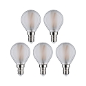 Paulmann LED drop lamp set of 5 E14 5W 470lm 2700K CRI 80-89
