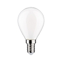 Paulmann LED Filamentlampe Tropfen, E14, 4,5W, 2700K, 470lm, dimmbar, opal