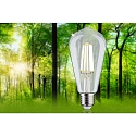 Paulmann LED Edison-Filament ECO-LINE ST64, E27, 4W 3000K 840lm, schaltbar, klar