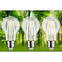Paulmann 3er Set LED Filament Birnenform ECO-LINE AGL, E27, 4W 3000K 840lm, schaltbar, klar