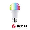 Paulmann LED Smart Home Leuchtmittel ZigBee RGBW AGL, E27, 230V, 9W, 2200-6500K, 806lm, dimmbar, matt