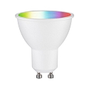 LED Smart Home Reflektorlampe ZigBee RGBW, 38�, GU10, 230V, 4,8W, 2200-6500K, 350lm, dimmbar, wei� matt