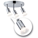 Paulmann Spotlight CAROLINA Deckenstrahler, 3x GU10, 230V, IP44, chrom