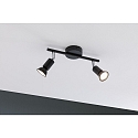 Paulmann Spotleiste CAROLINA, IP44, 2-flammig, 2x GU10 max. 10W (exkl.), Metall, Anthrazit / Chrom