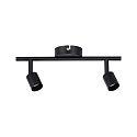 spot CAROLINA 2 flames GU10, black matt dimmable