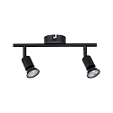 Paulmann spot CAROLINA 2 flames GU10, black matt dimmable