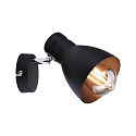 Paulmann Wand-/Deckenstrahler DAVY, 1-flammig, E27 max. 20W (exkl.), Metall, Schwarz