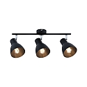 Paulmann Spotleiste DAVY, IP44, 3-flammig, 3x E27 max. 20W (exkl.), Metall, Schwarz