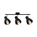 Paulmann Spotleiste DAVY, IP44, 3-flammig, 3x E27 max. 20W (exkl.), Metall, Schwarz