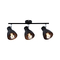 Paulmann Spotleiste DAVY, IP44, 3-flammig, 3x E27 max. 20W (exkl.), Metall, Schwarz