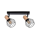 Paulmann spot LANKA 2 flames E14, black dimmable