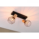 Paulmann spot LANKA 2 flames E14, black dimmable
