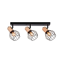 Paulmann spot LANKA 3 flames E14, black dimmable