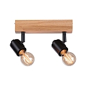 Paulmann spot ARVID 2 flames E27, black dimmable