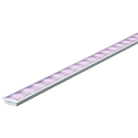 Paulmann Zubeh�r Einbauprofil mit Diffusor, Alu eloxiert/satiniert, 200cm