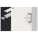 Paulmann MaxLED / Your LED Strip Base Alu-Profil mit Diffusor, 100cm, Alu eloxiert / Abdeckung satin
