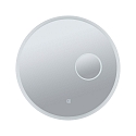 Paulmann mirror with lighting MIRRA LED � 60CM . INK. 3X ZOOM round, with cosmetic mirror IP44, white dimmable