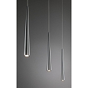 Paulmann LED Pendant luminaire Gutta brushed aluminum