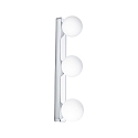 Decken-/Wandleuchte GOVE Balken Badleuchte, 3x G9, IP44, Glas satiniert