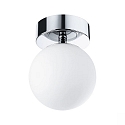 Paulmann wall and ceiling luminaire GOVE IP44, chrome, mat 