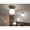 Paulmann wall and ceiling luminaire GOVE IP44, chrome, mat 