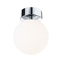 wall and ceiling luminaire GOVE IP44, chrome, mat 