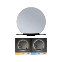 Paulmann mirror with lighting MIRO � 50CM round, without frame, tunable white, with shelf IP44, black matt 