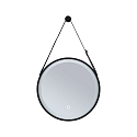 Paulmann mirror with lighting MIRO � 40CM round, tunable white, with suspension kit IP44, black matt 