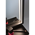 Paulmann LED Leuchtspiegel MIRO, IP44, eckig, 45 x 60cm, mit Ablage + Rahmen, 15W 3000-6500K (Tunable White) 180lm, CRi >90, schwarz