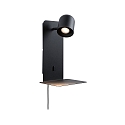 Paulmann reading lamp MALENA with USB connection GU10 IP20, black 