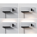 Paulmann LED Wandleuchte SERRA LED Leseleuchte, rechts, 5,5W/2,6W, 2700K, 520lm, IP20, mit USB-C, Anschluss, dimmbar, wei�/schwarz