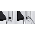 Paulmann LED Wandleuchte SERRA LED Leseleuchte, rechts, 5,5W/2,6W, 2700K, 520lm, IP20, mit USB-C, Anschluss, dimmbar, wei�/schwarz