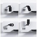 Paulmann LED Wandleuchte SERRA LED Leseleuchte, rechts, 5,5W/2,6W, 2700K, 520lm, IP20, mit USB-C, Anschluss, dimmbar, wei�/schwarz