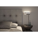 Paulmann LED Wandleuchte SERRA LED Leseleuchte, rechts, 5,5W/2,6W, 2700K, 520lm, IP20, mit USB-C, Anschluss, dimmbar, wei�/schwarz
