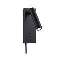 reading lamp HULDA LED with USB connection IP20, black dimmable
