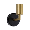 wall luminaire RAVI IP44 rigid E27 IP44, gold, black