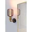 Paulmann wall luminaire RAVI IP44 rigid E27 IP44, gold, black
