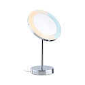 mirror with lighting MASUA IP44 - 3X ZOOM 3-fold, round, CCT Switch, with plug, adjustable IP44 / IP20, chrome 