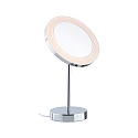 Paulmann mirror with lighting MASUA IP44 - 3X ZOOM 3-fold, round, CCT Switch, with plug, adjustable IP44 / IP20, chrome 