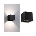 Paulmann LED Akku Wandleuchte NYARA UP&DOWN, eckig, 2x 1W, 3000K, 330lm, IP44, schwarz