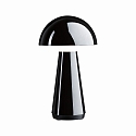 LED Akku-Tischleuchte ONZO, IP44, 2.6W 2700K 120lm, mit 3-Stufen Touch-Dimmer + USB-C Anschluss, Kunststoff, schwarz